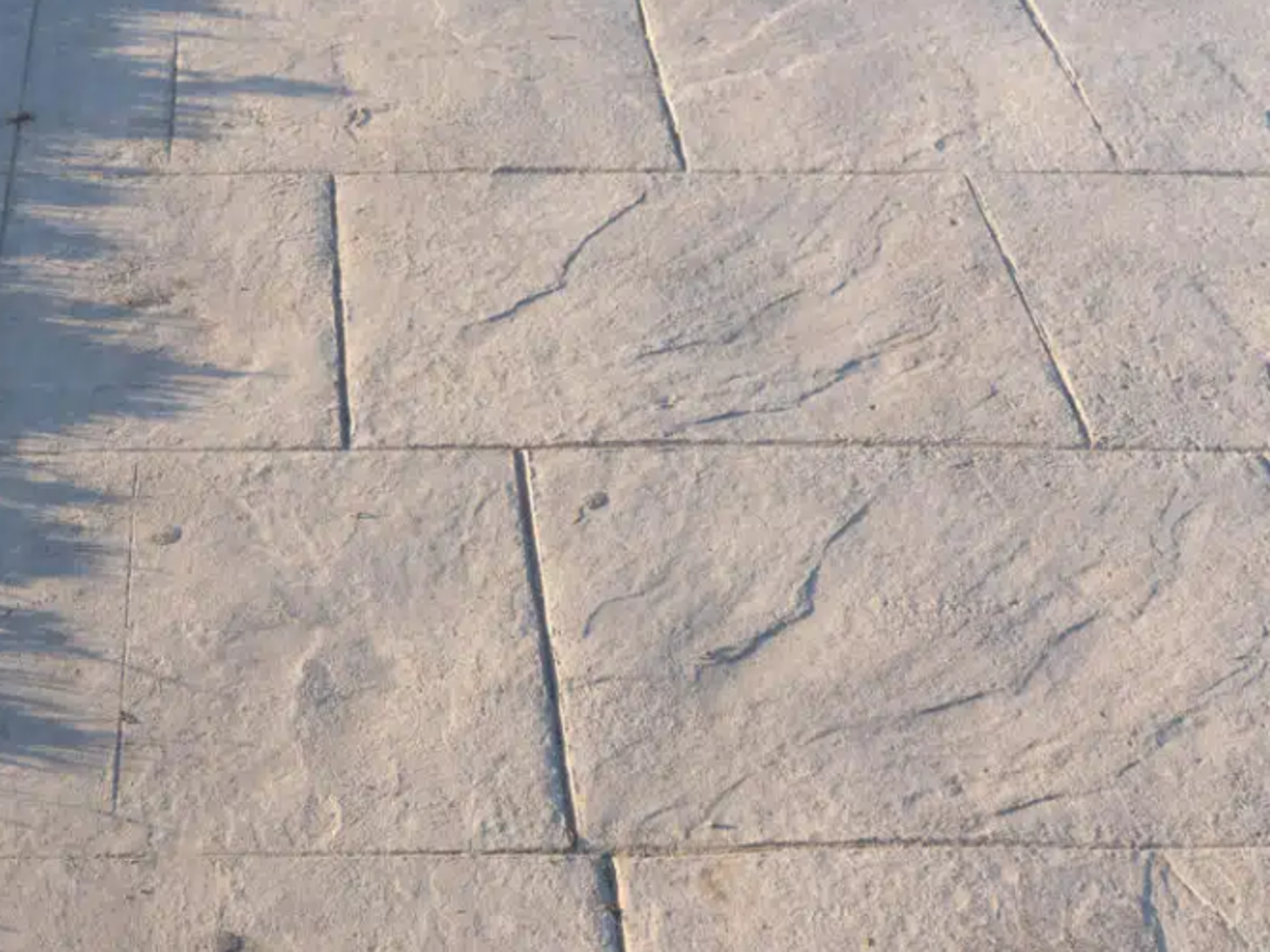 Printbeton oprit met patroon