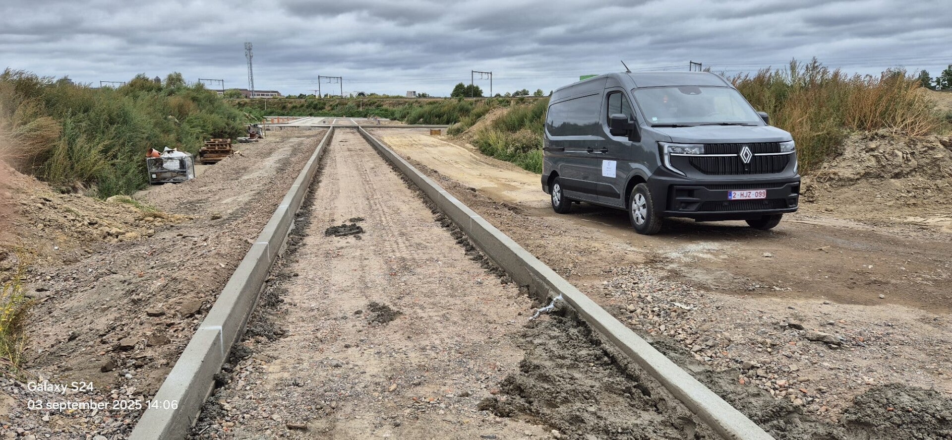 Detail van afgewerkt betonwerk